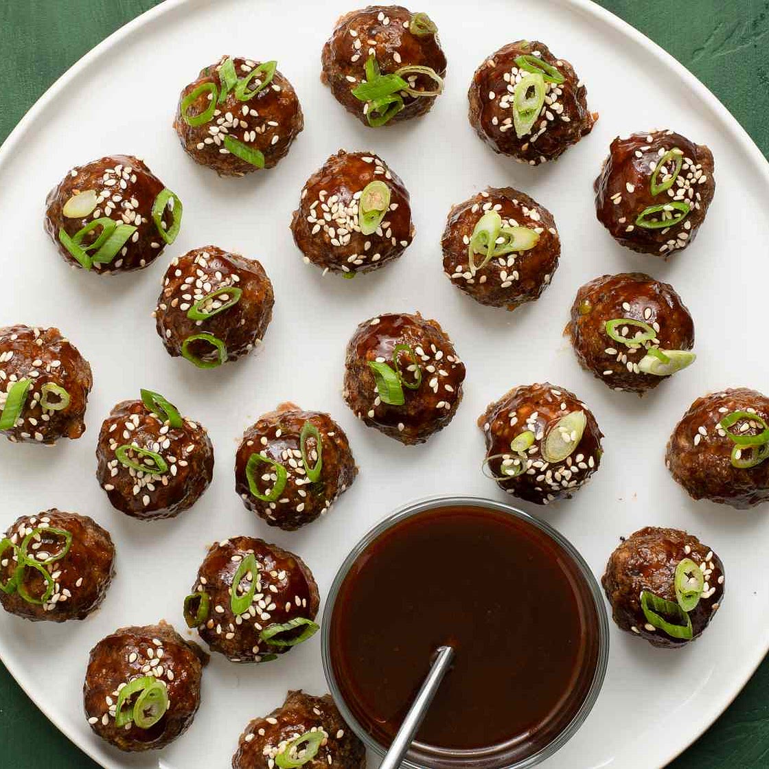 Hoisin-Glazed Cocktail Meatballs Recipe