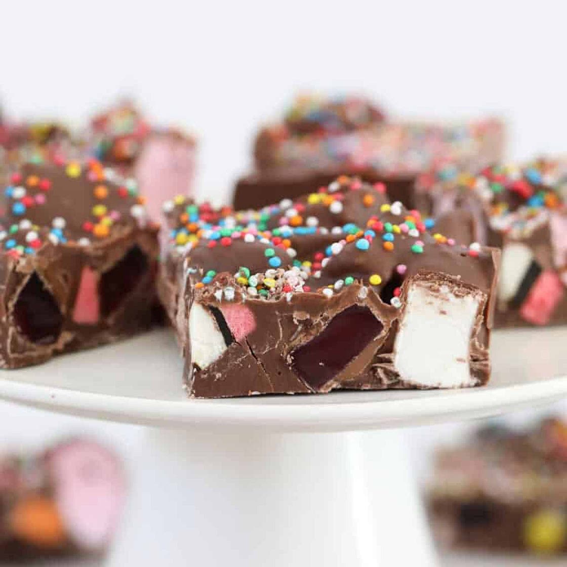 Easy Rocky Road with Licorice Allsorts