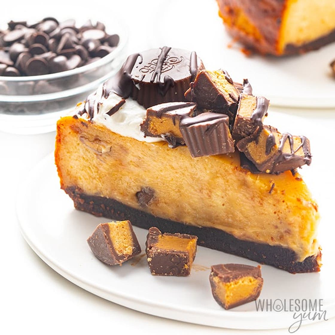 Keto Chocolate Peanut Butter Cheesecake