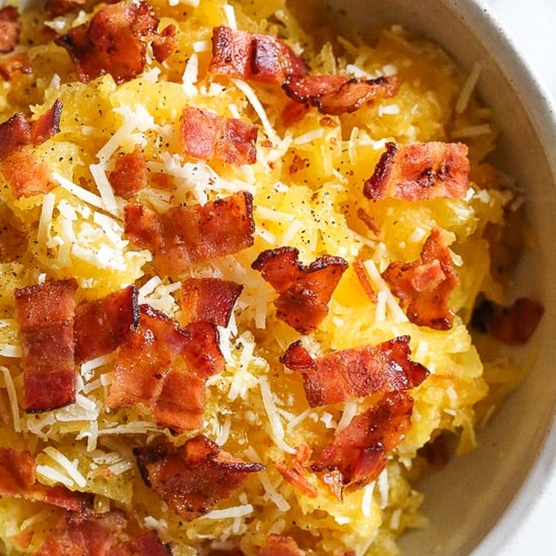 Bacon Parmesan Spaghetti Squash