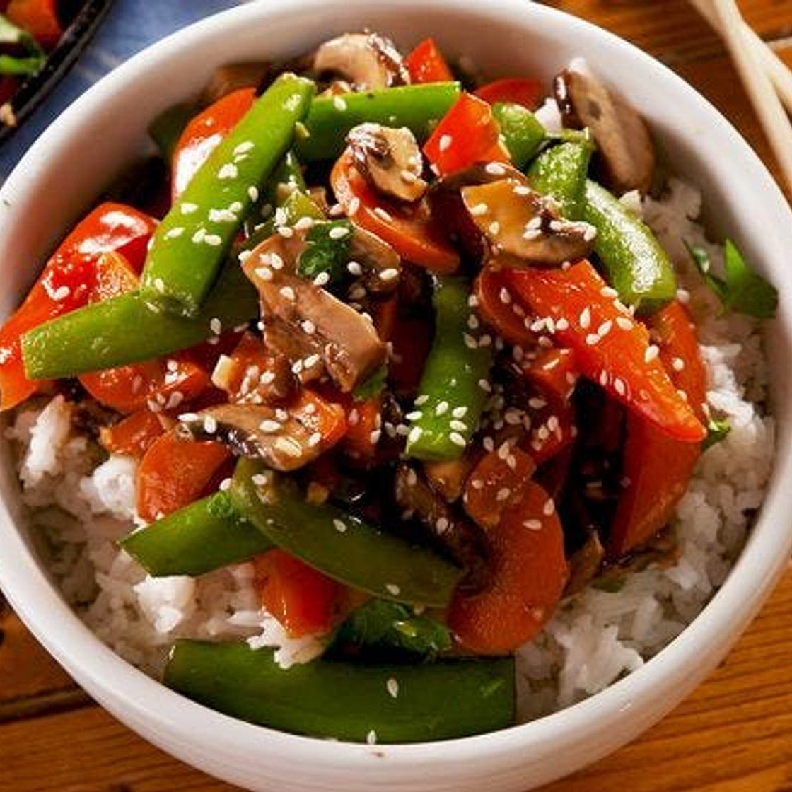 Sesame-Ginger Vegetable Stir-Fry