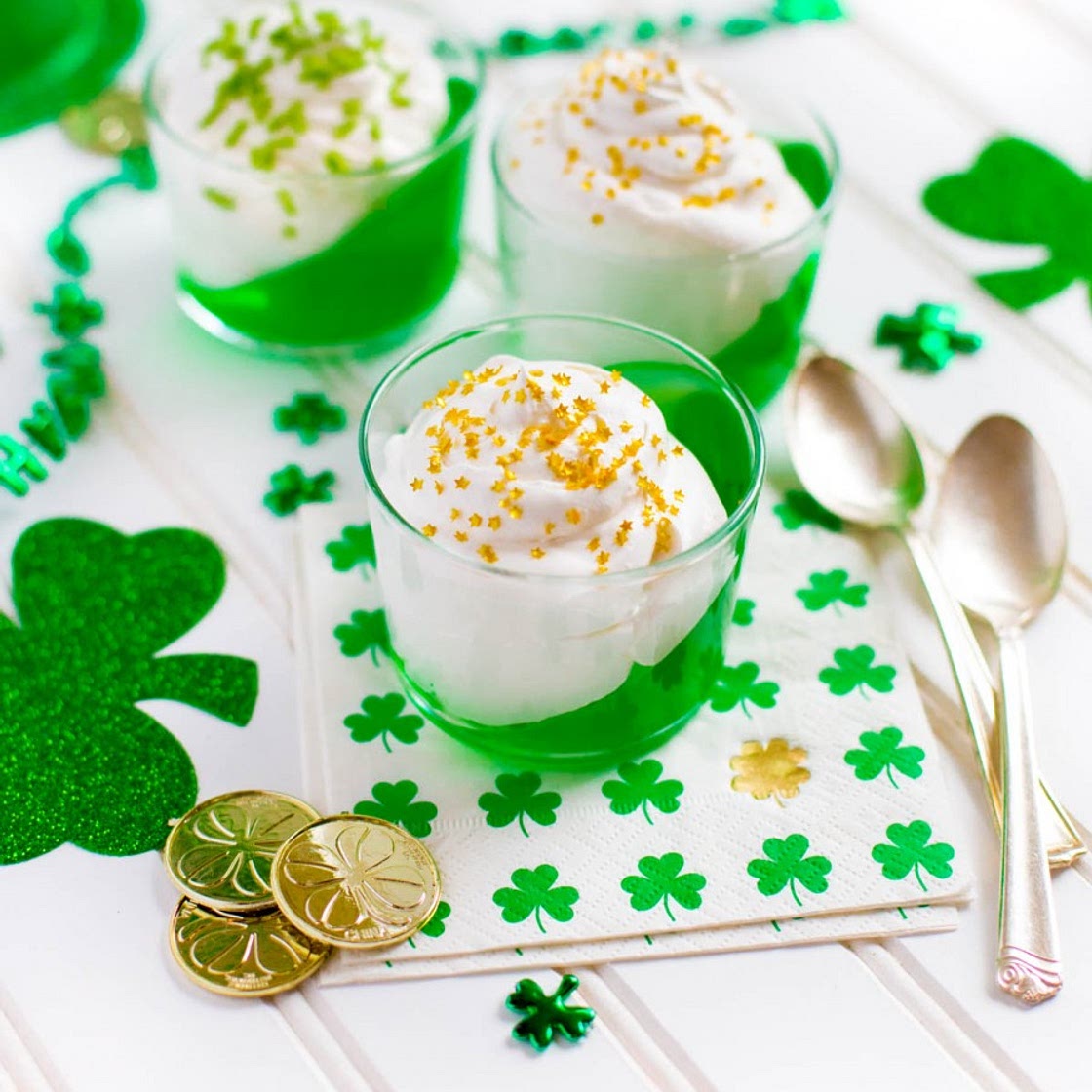 St. Patrick's Day Jello Cups