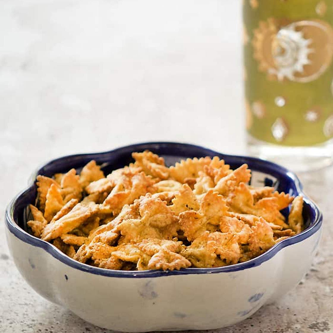 Air Fryer Bow Tie Pasta Chips