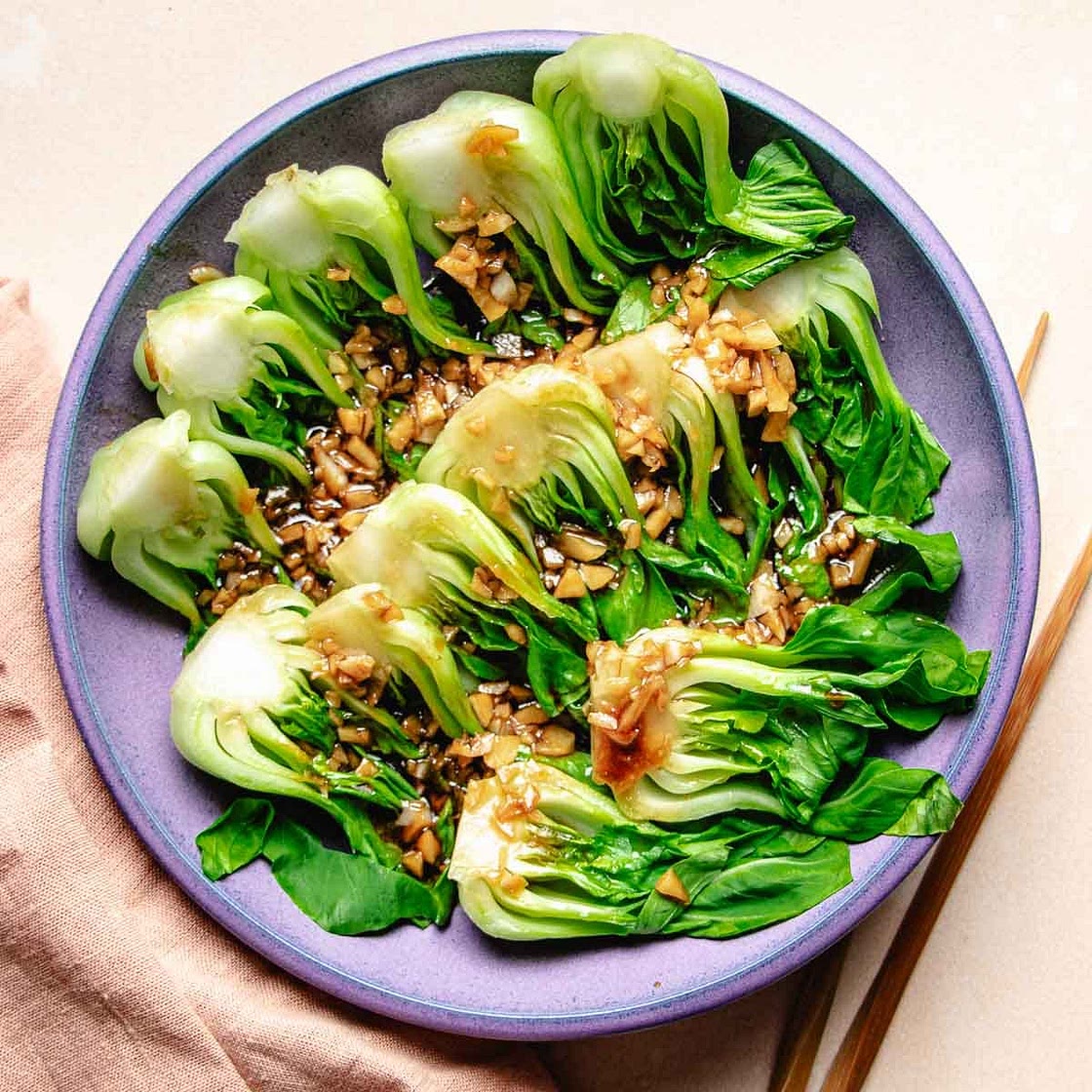 Steamed bok choy recipe
