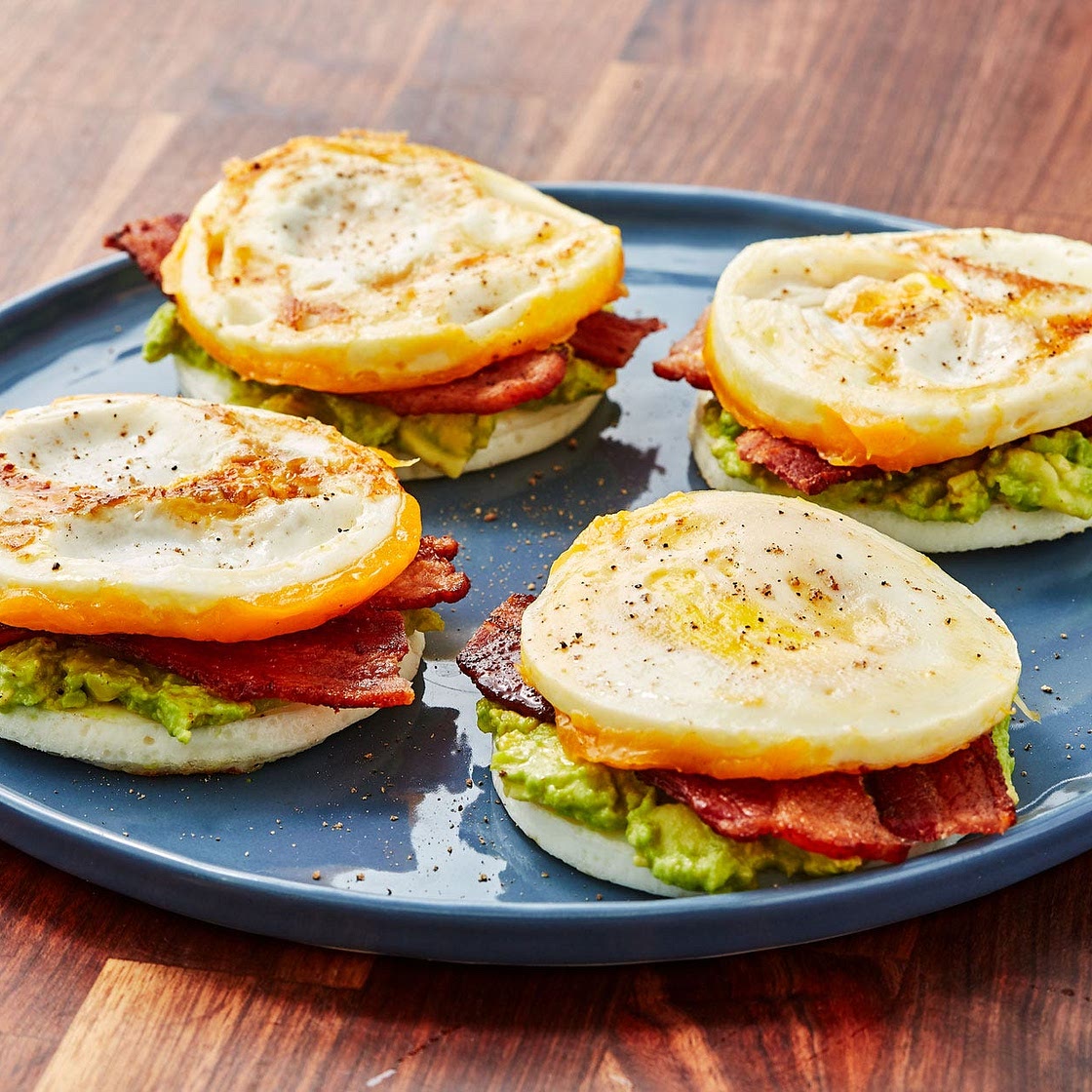 Bunless Bacon, Egg & Cheese