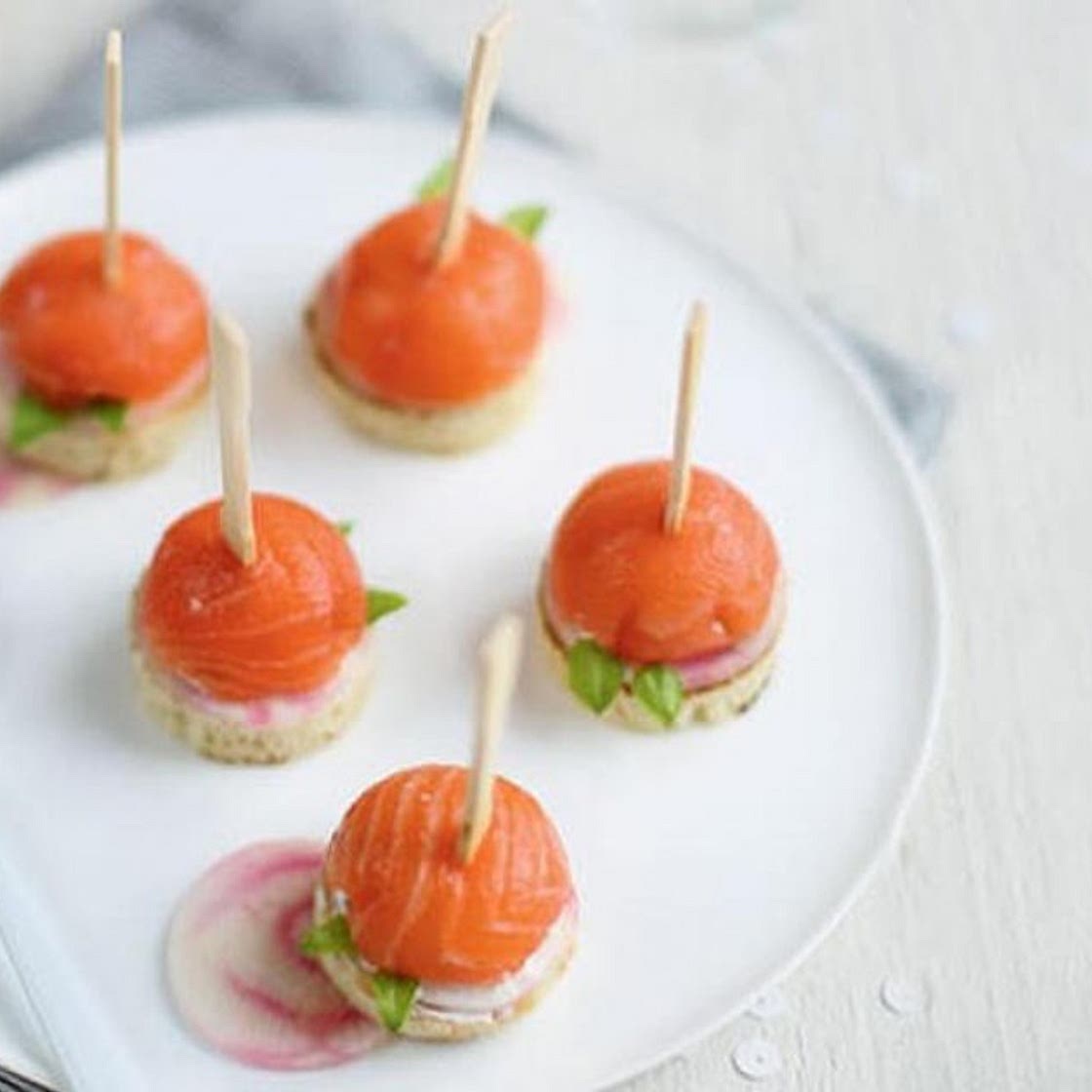 Sucettes de saumon fumé au fromage frais