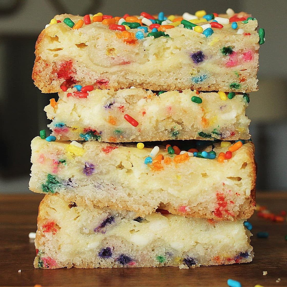 Confetti Cheesecake Bars