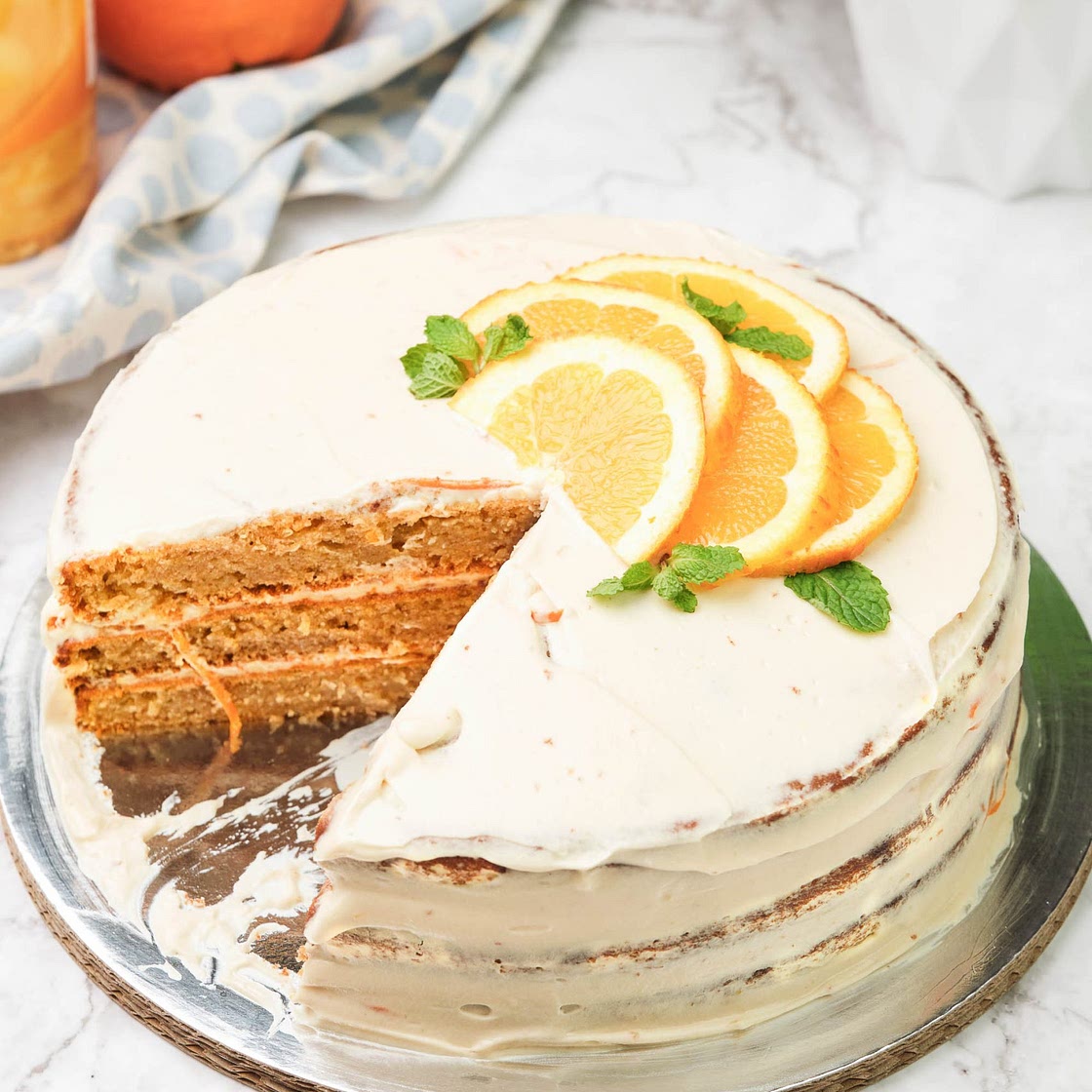Semi Naked Orange Cake