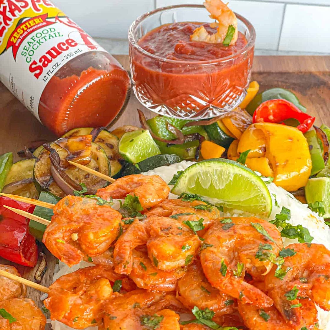 Grilled Lime Cilantro Shrimp