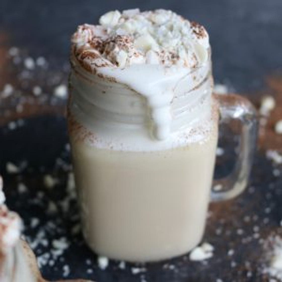 Boozy White Hot Chocolate