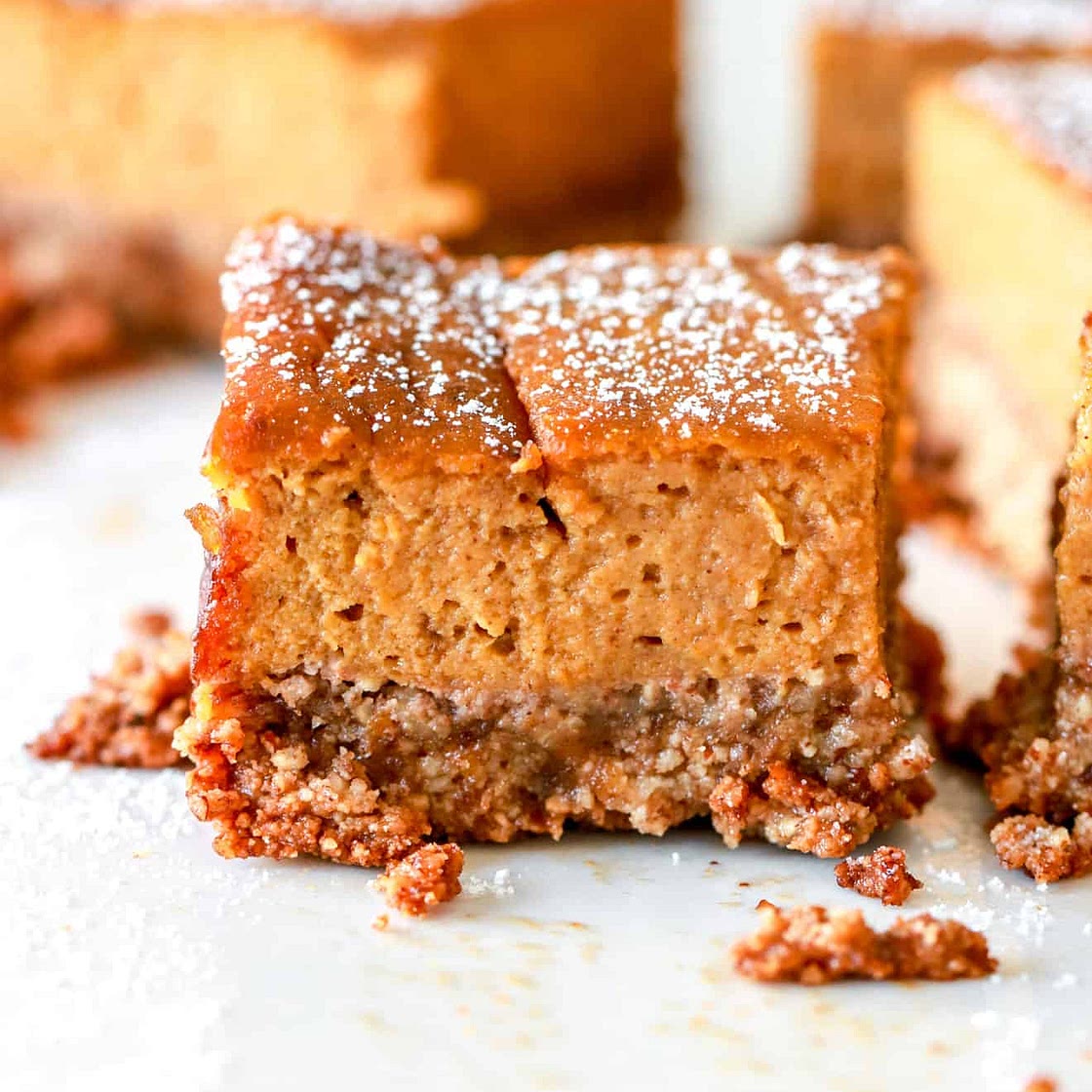 Gluten Free Pumpkin Pie Squares