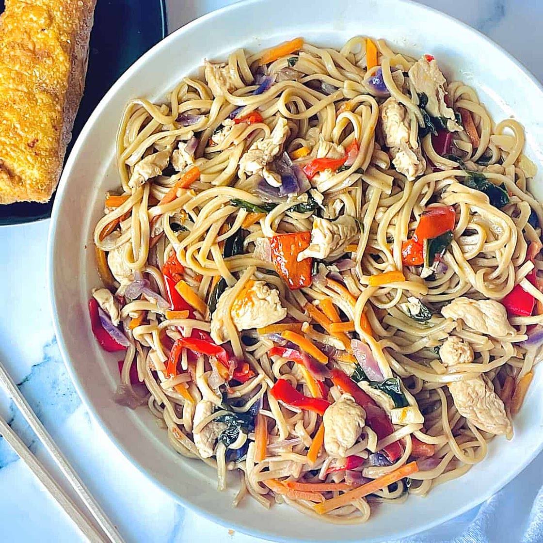 Instant Pot Chicken Lo Mein