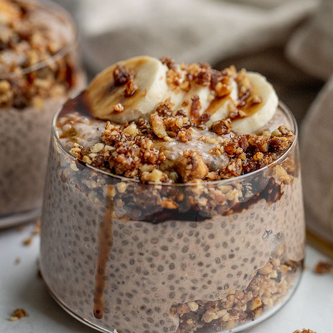 Banana Nut Chia Pudding
