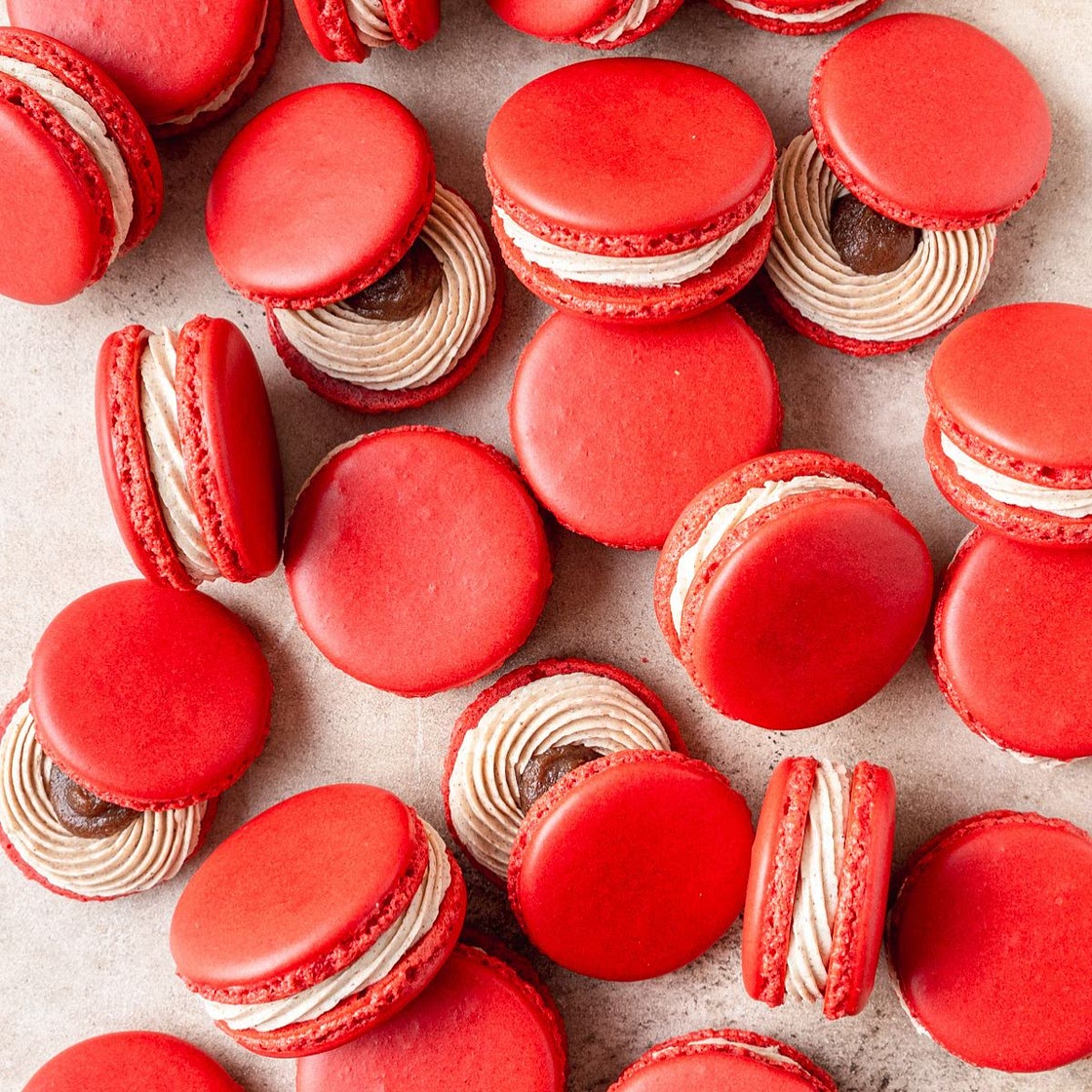 Cinnamon Apple Butter Macarons