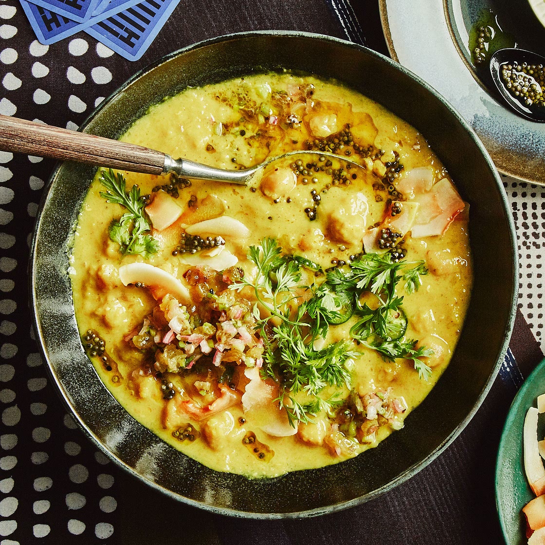 Coconut-Ginger Chickpea Soup