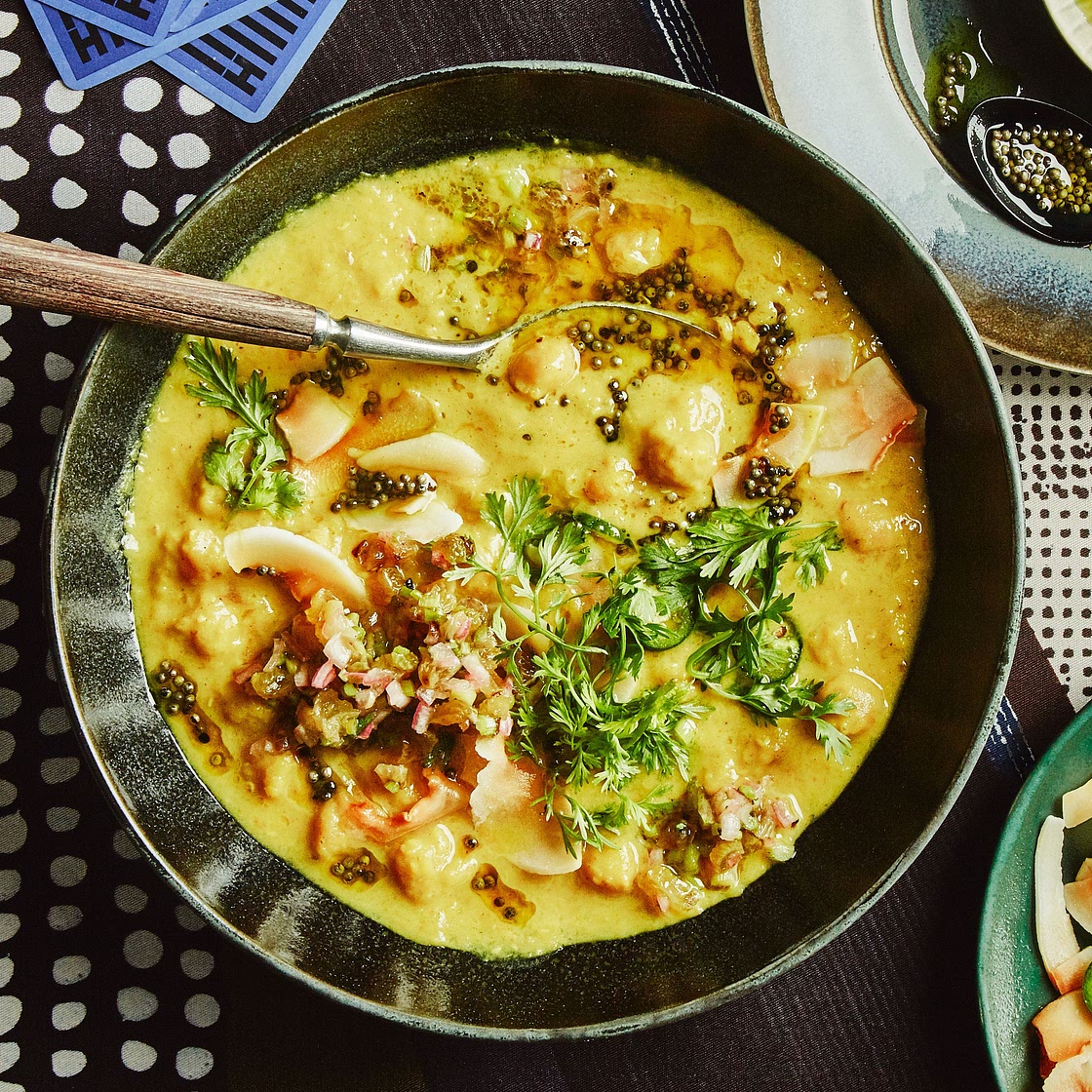 Coconut-Ginger Chickpea Soup