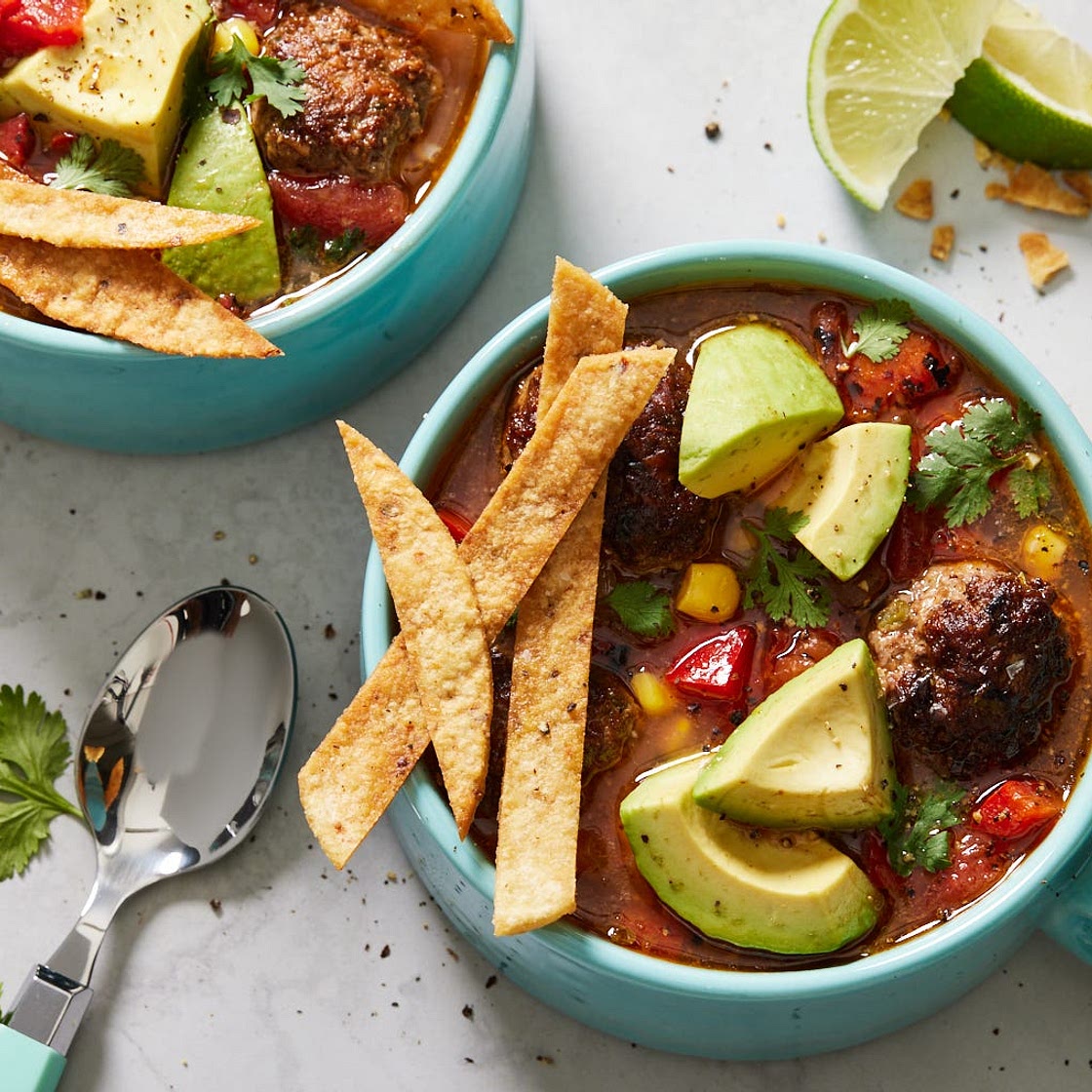 Tex-Mex Meatball Soup