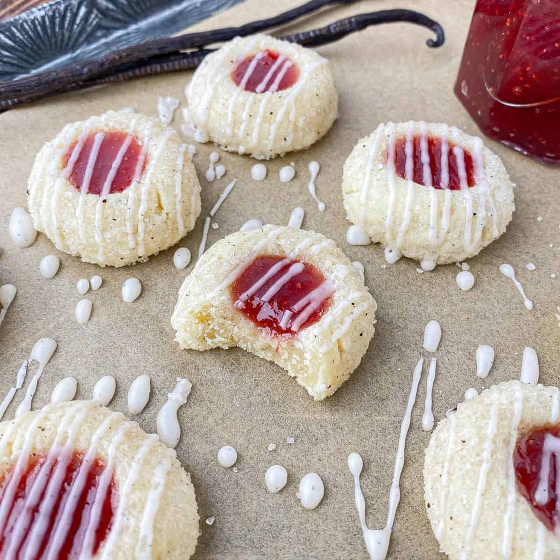 Strawberry Jam Cookies