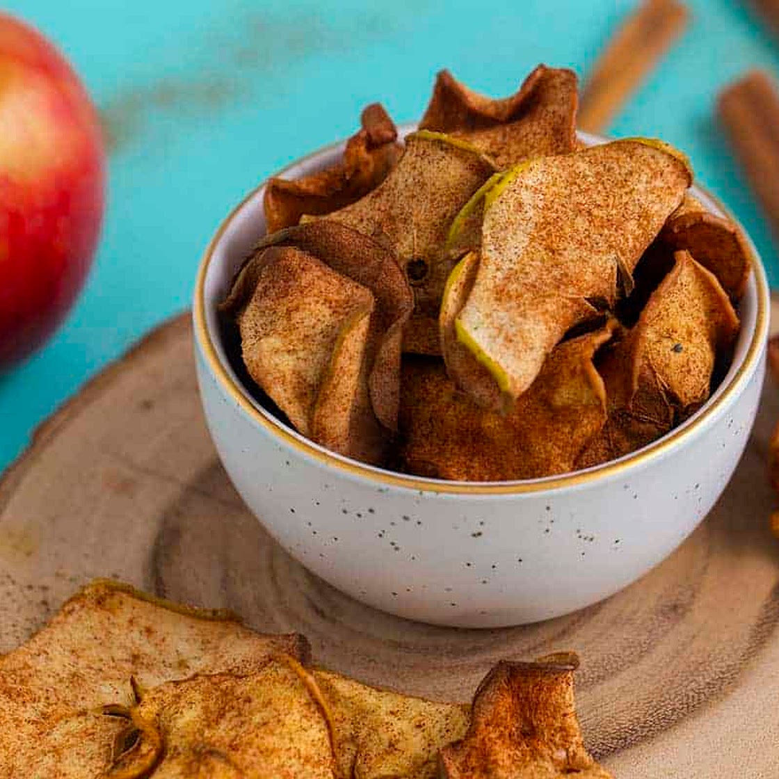 Cinnamon Air Fryer Apple Chips