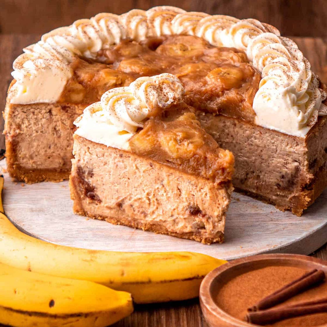 Bananas Foster Cheesecake