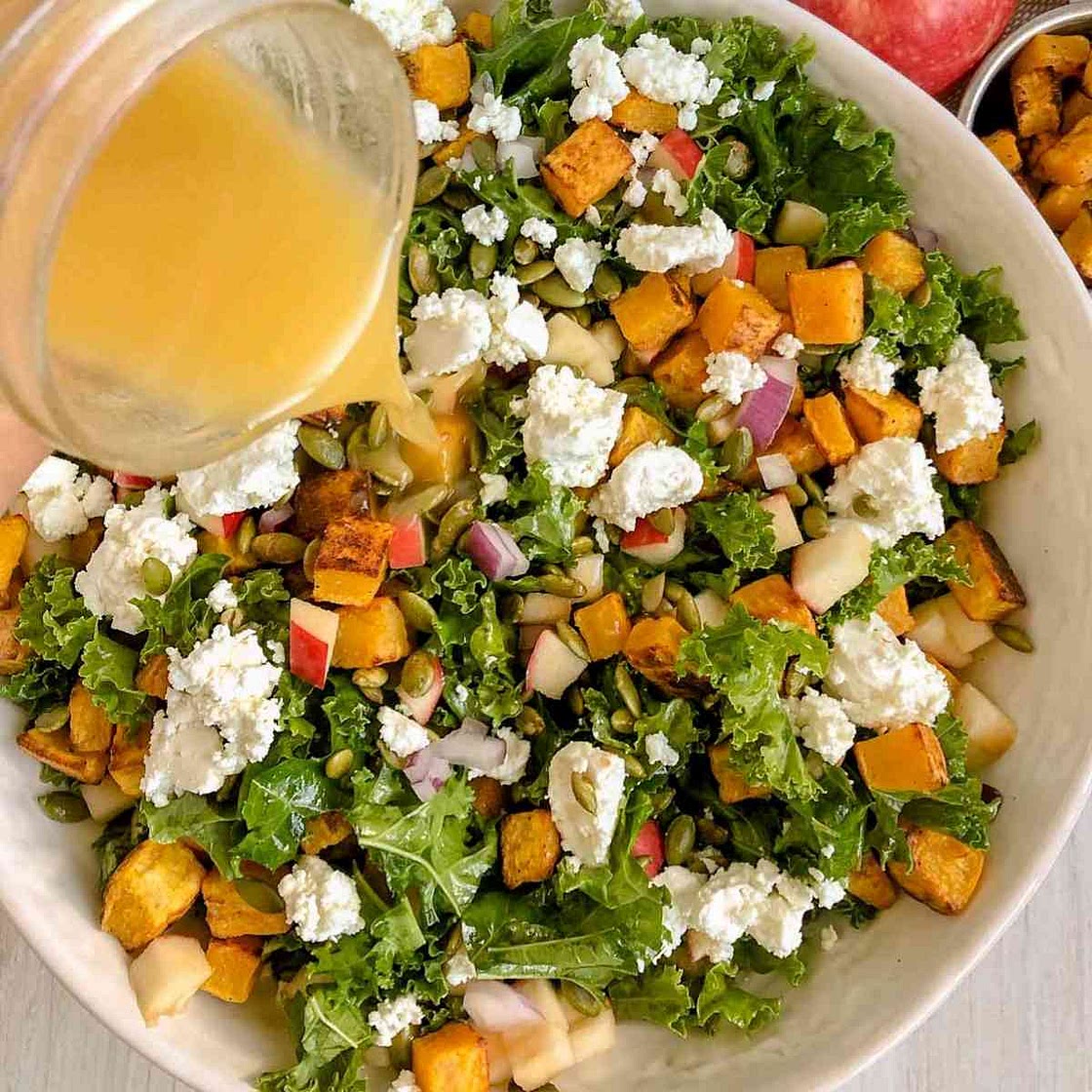 Roasted Butternut Squash Salad with Goat Cheese
