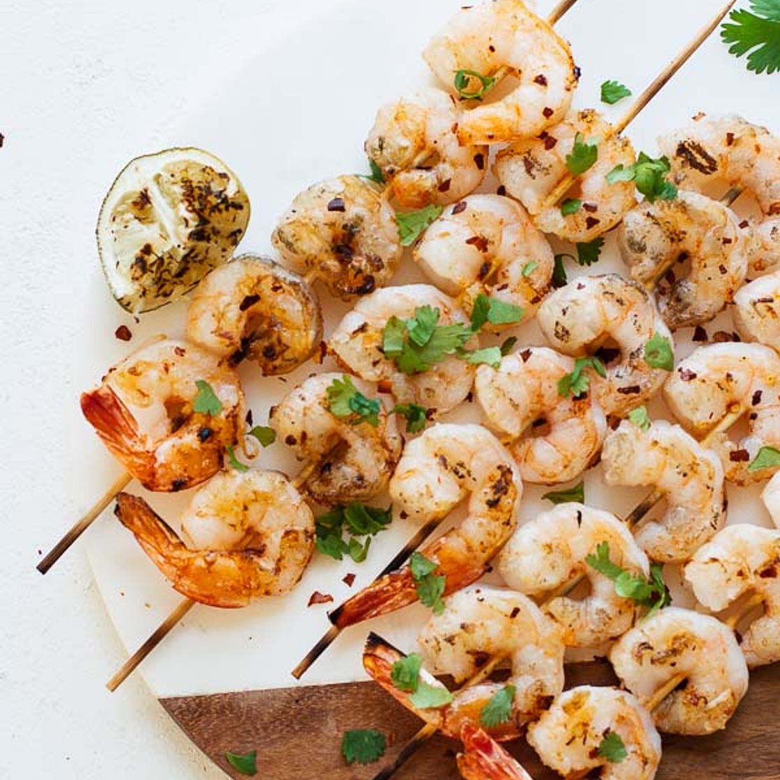 Spicy Grilled Shrimp w/ Pineapple Sauce