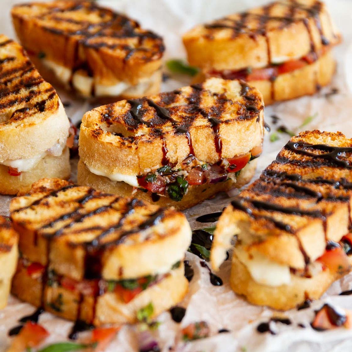 Bruschetta Grilled Cheese Sandwiches