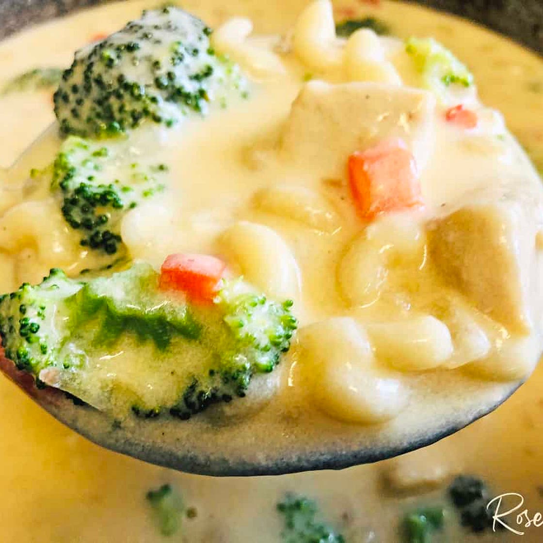 Mac & Cheese Chicken Soup