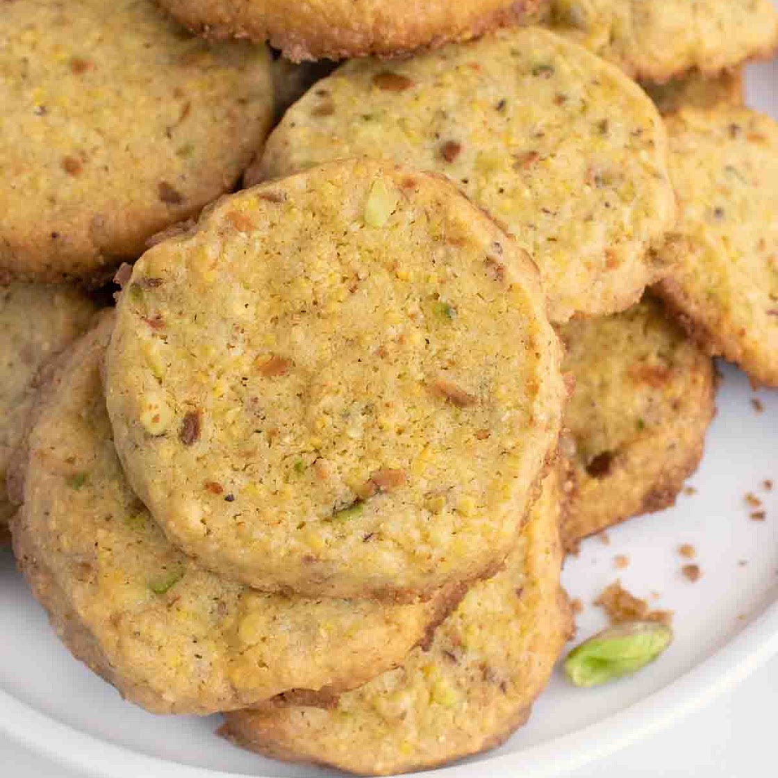 Pistachio Cornmeal Butter Cookie Recipe