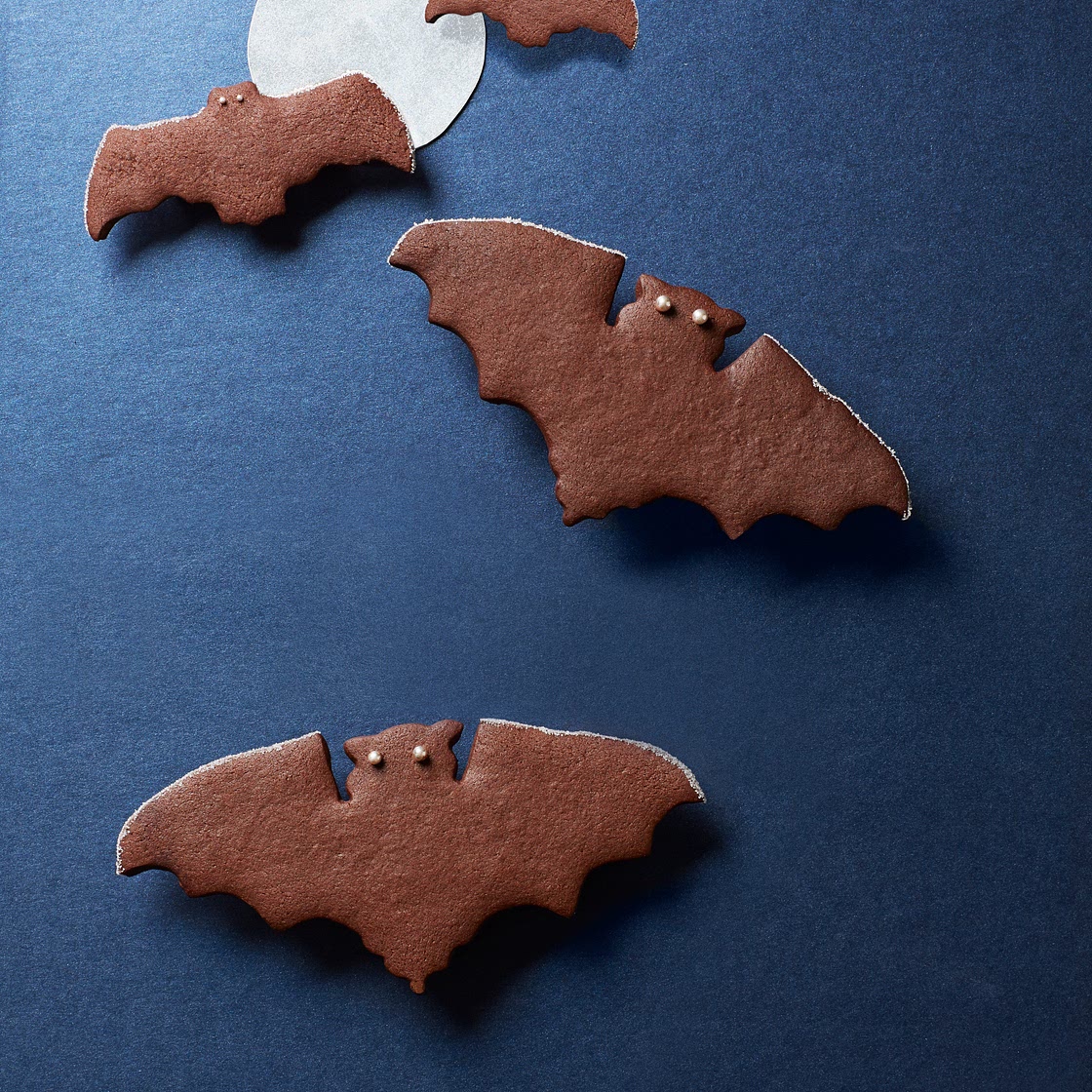 Spiced Chocolate Bat Cookies