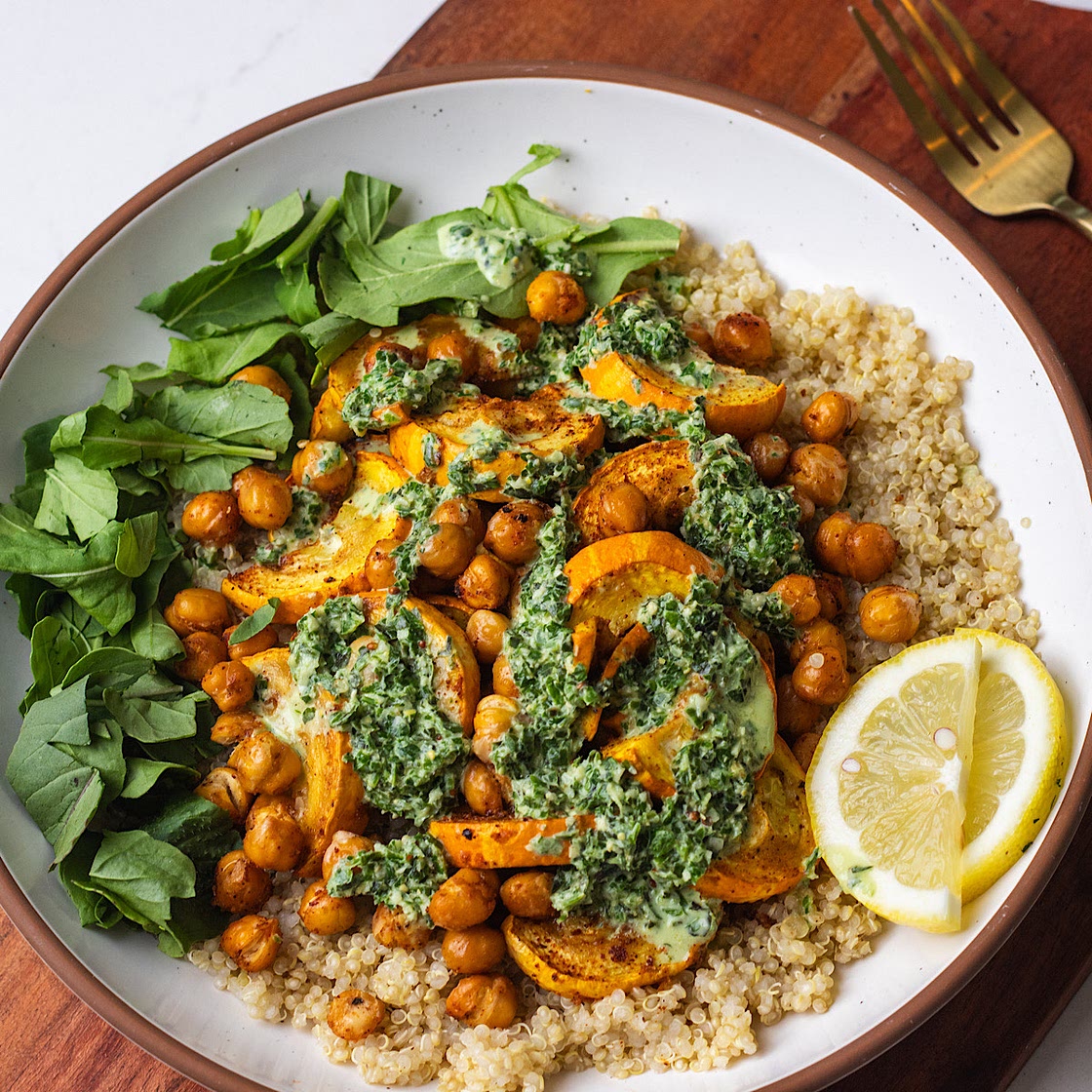 Green Goddess Chickpea Power Bowl