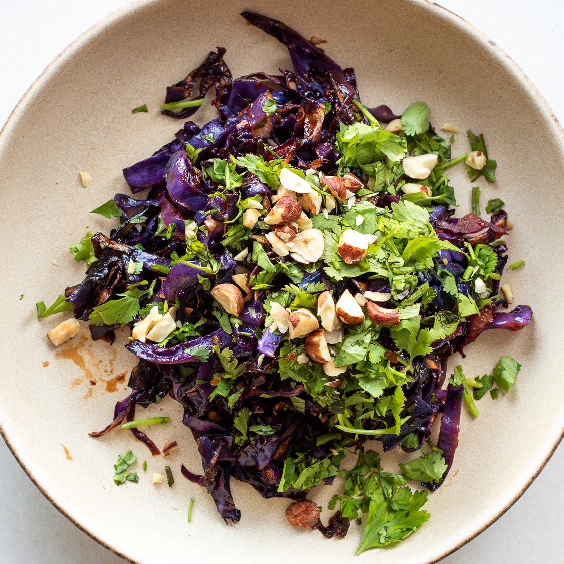 Sambal Oelek Cabbage with Edamame & Rice