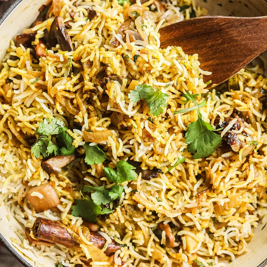 Mushroom Biryani Recipe