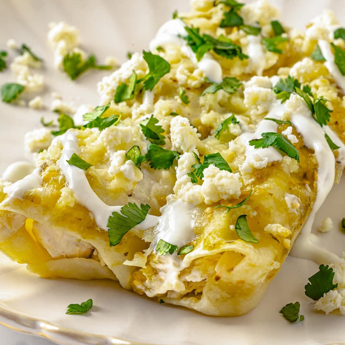 Enchiladas Verdes (Green Enchiladas)