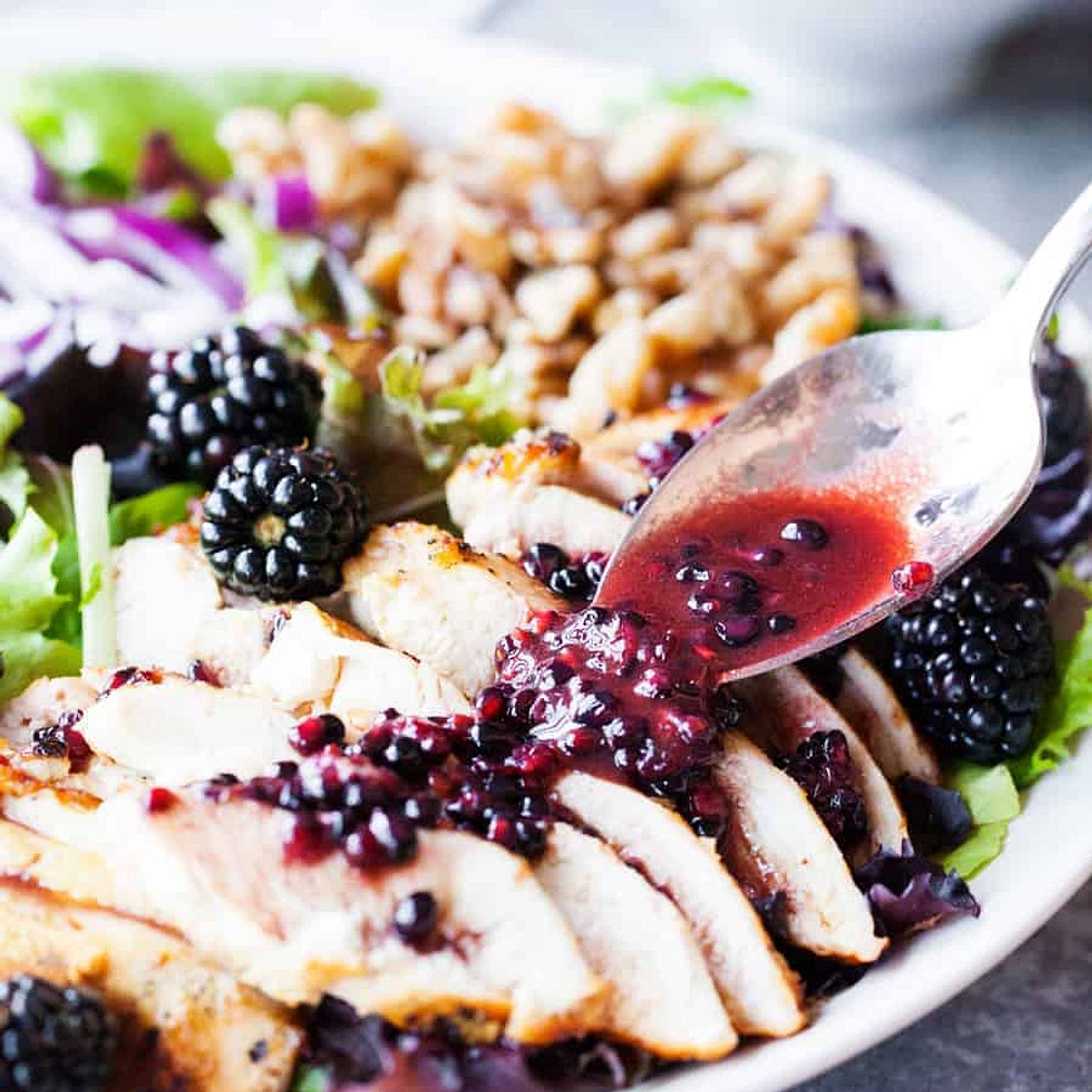 Blackberry Balsamic Chicken Salad