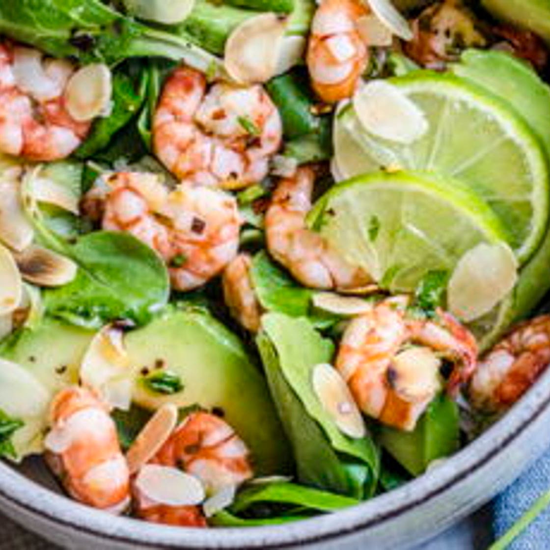 Salade d’avocat et crevettes
