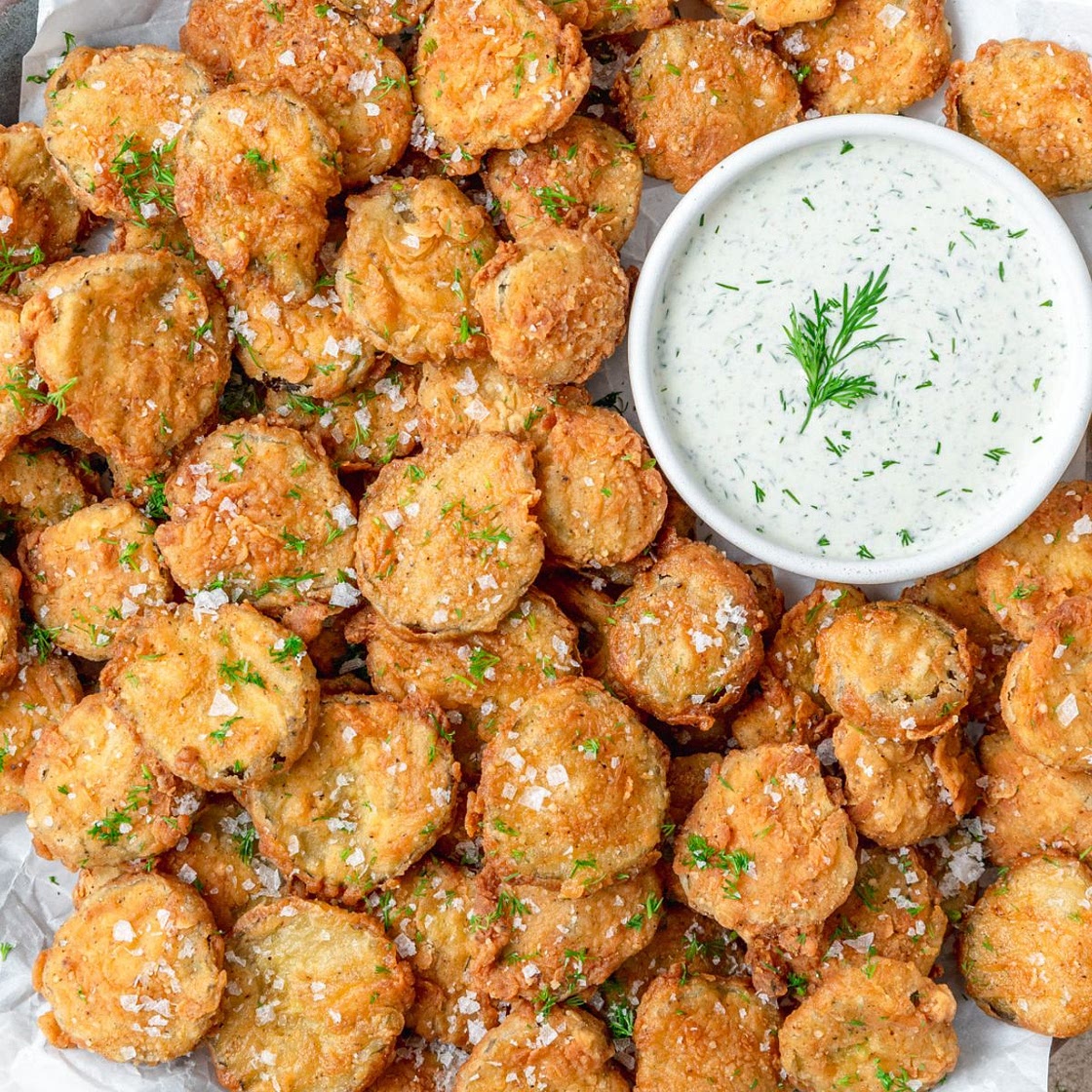 Fried Pickles with Homemade Ranch