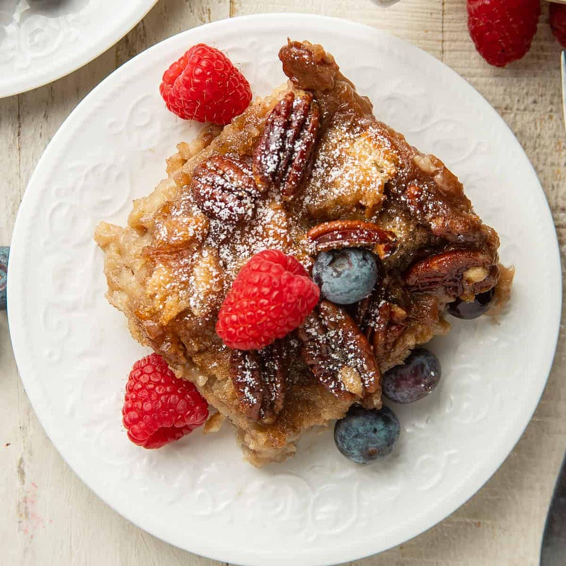Maple Pecan Vegan Bread Pudding
