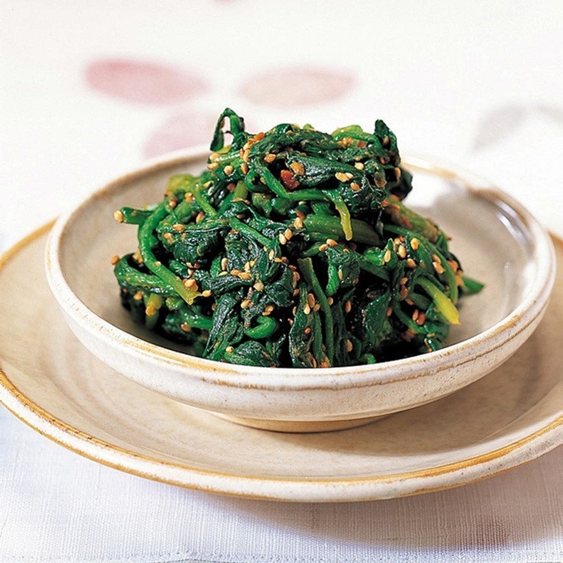 참깨 시금치된장무침 만드는 법