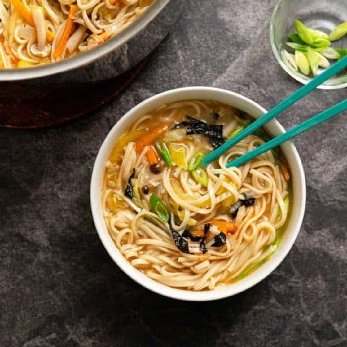 Vegan Spicy Udon Noodle Soup