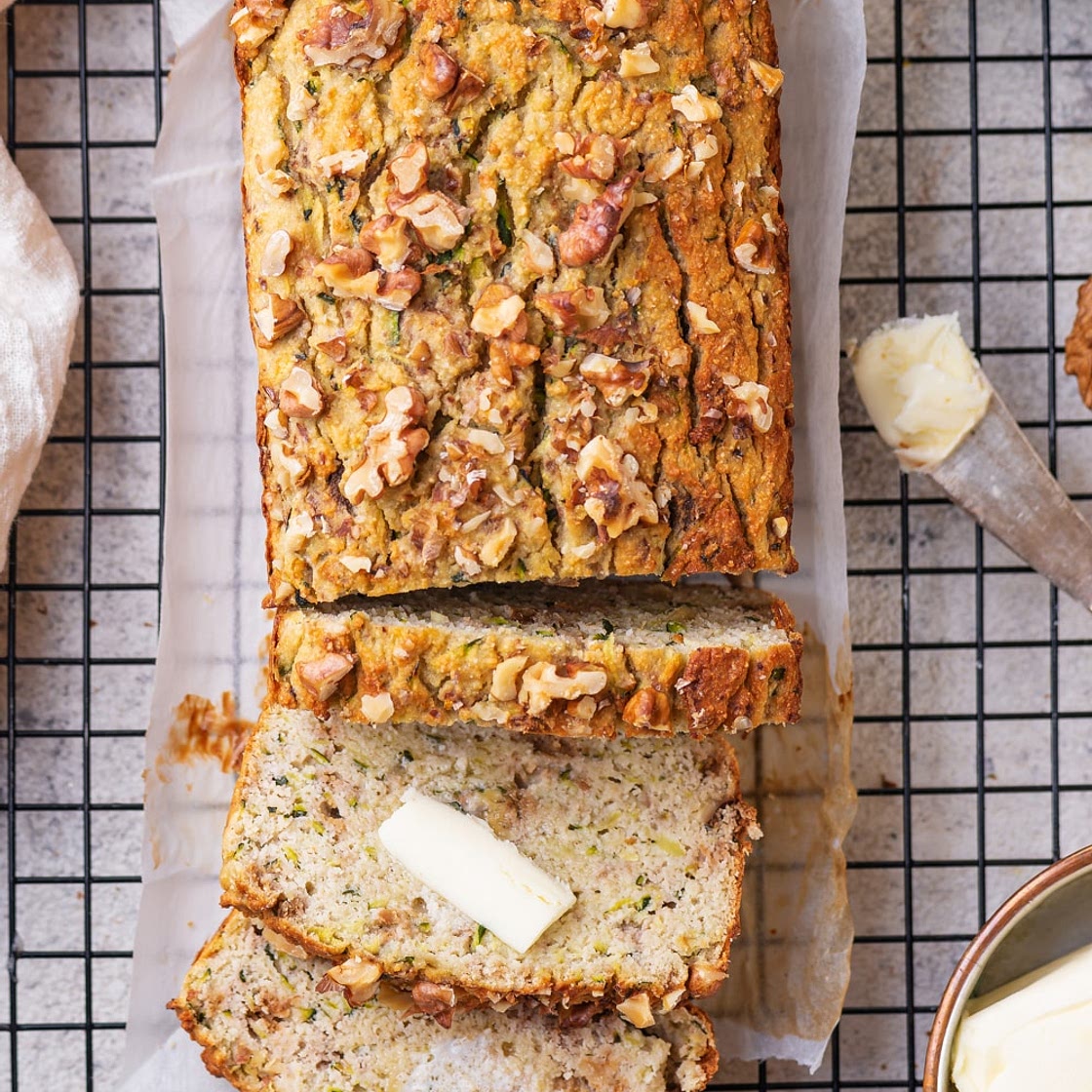 Keto Zucchini Bread | Healthy, Easy, Low Carb, Zucchini Bread Recipe