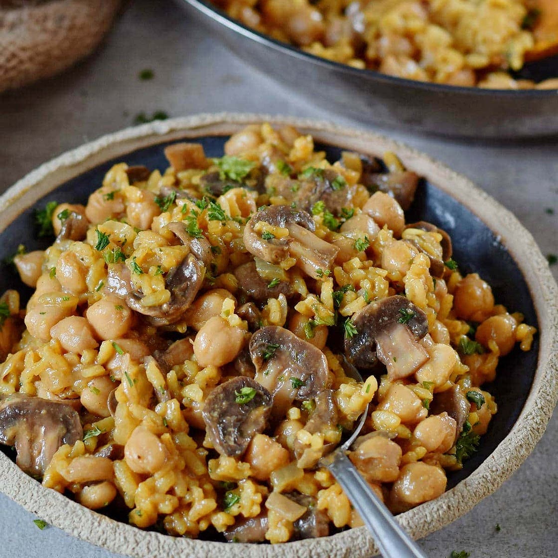 Vegan Mushroom Risotto