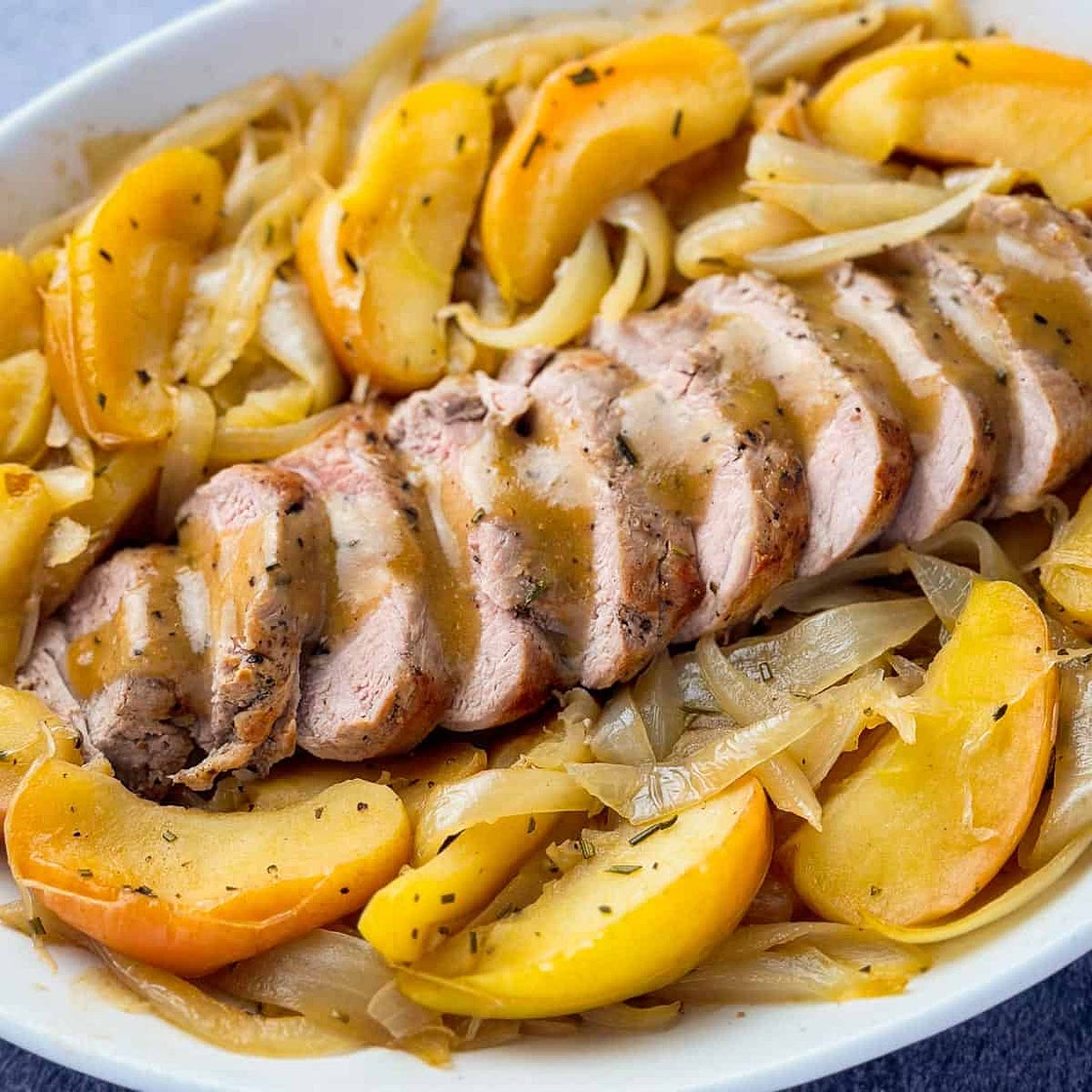 Pork Tenderloin with Apples and Onions