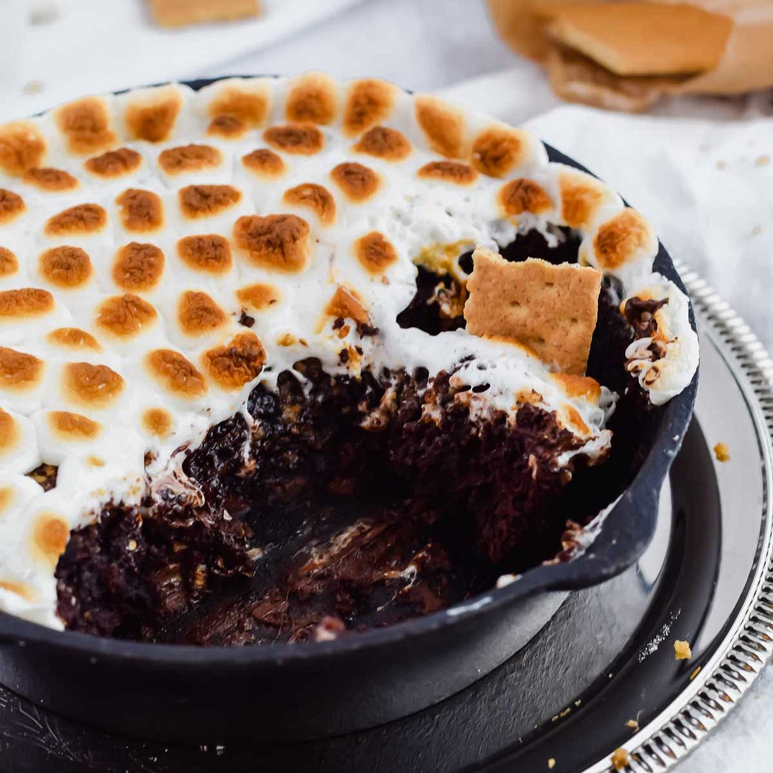 S'mores Brownie Skillet