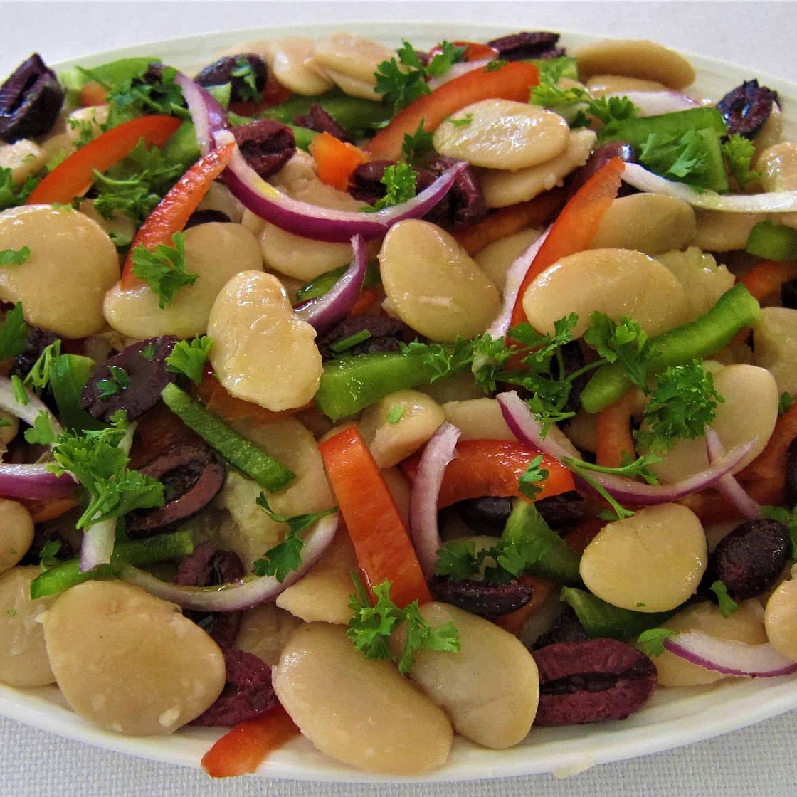 Mediterranean Lima Beans Summer Salad