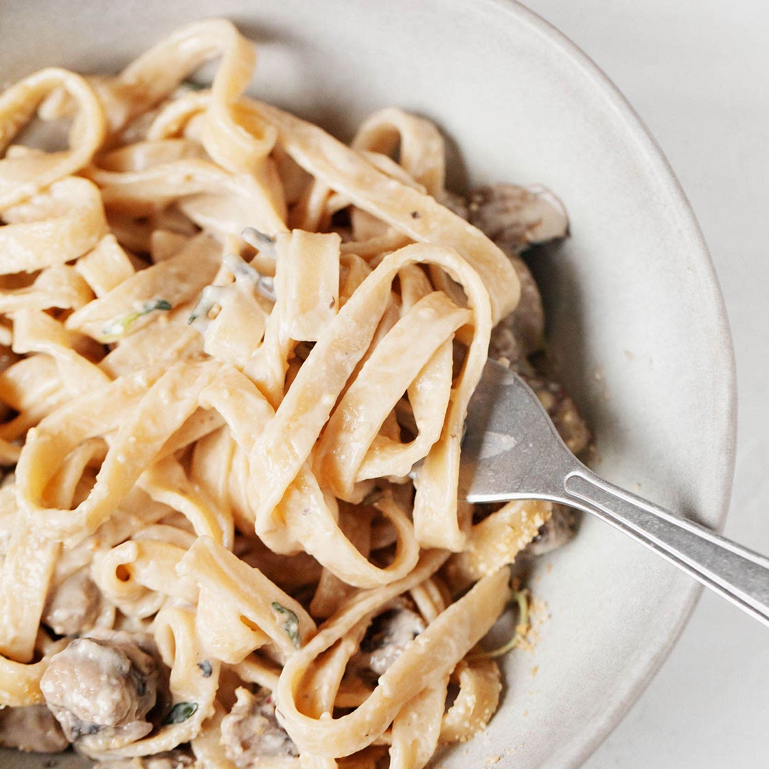 Creamy Vegan Mushroom Pasta
