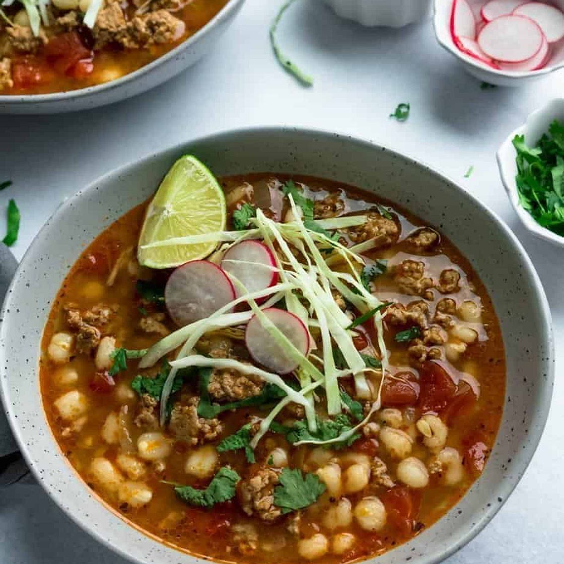 Super easy instant pot pork posole (pozole))
