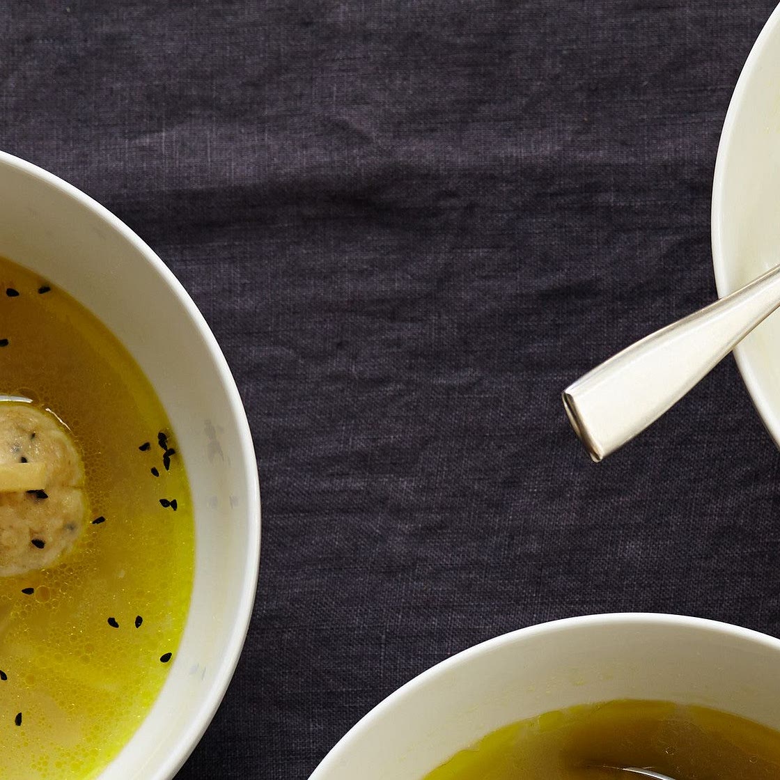 Stuffed Matzo Ball Soup With Chicken and Apples