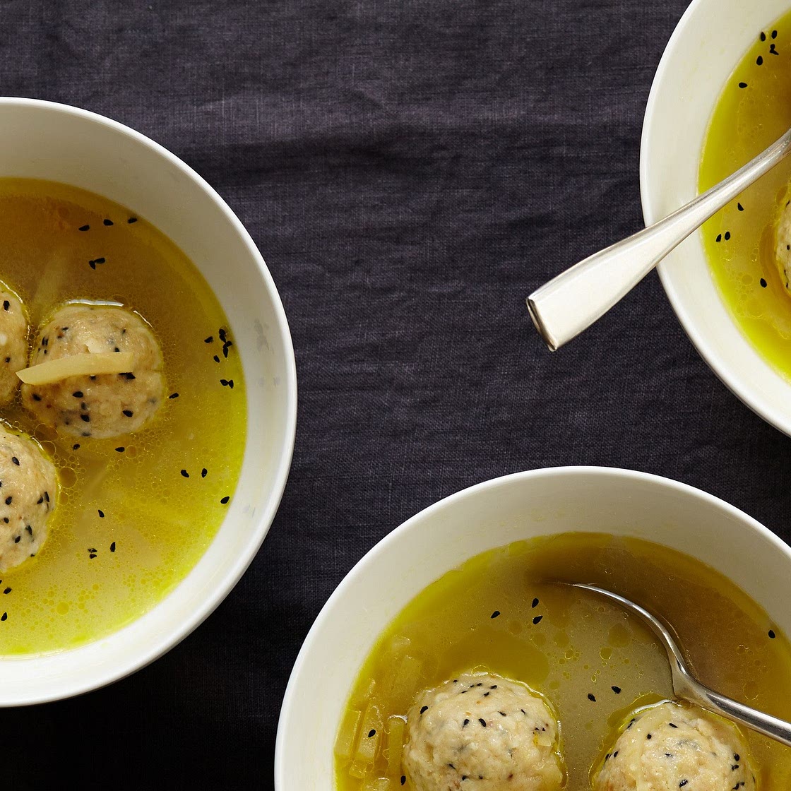 Stuffed Matzo Ball Soup With Chicken and Apples