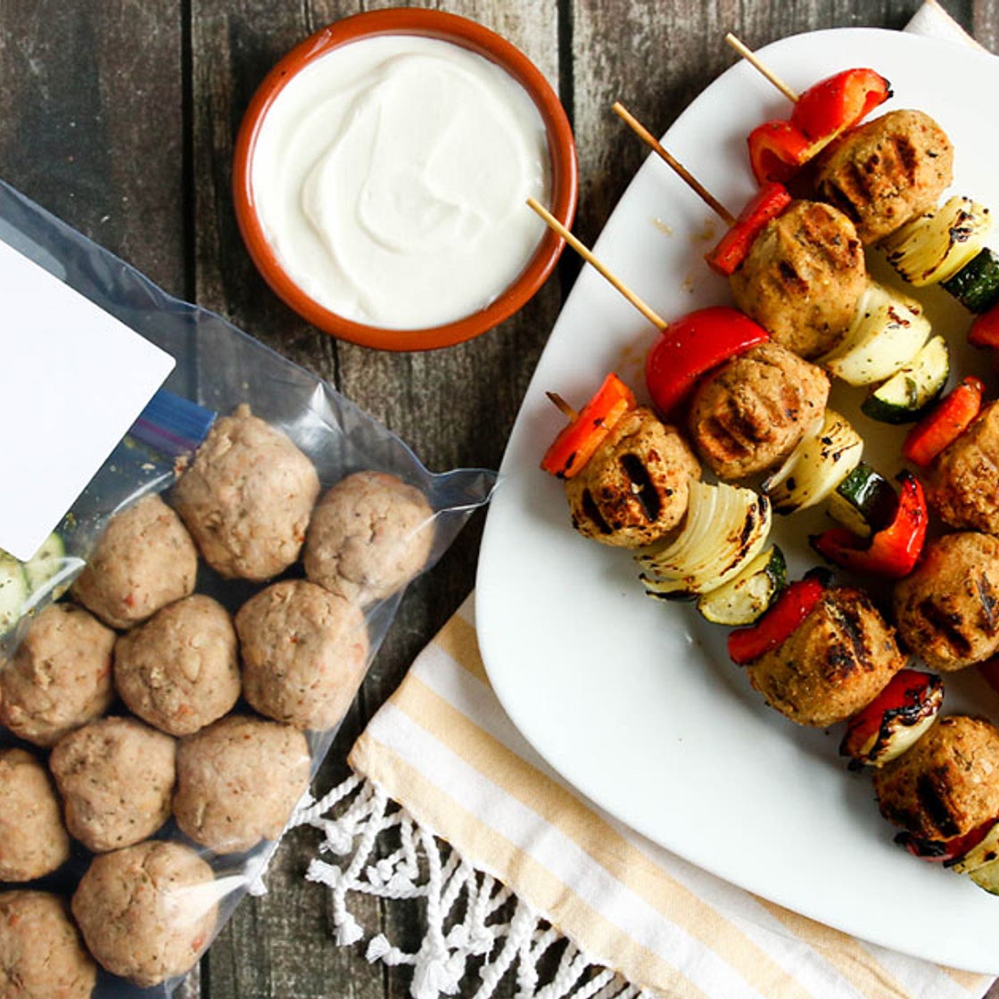 Grilled Greek Kebabs - Dump and Go Dinner